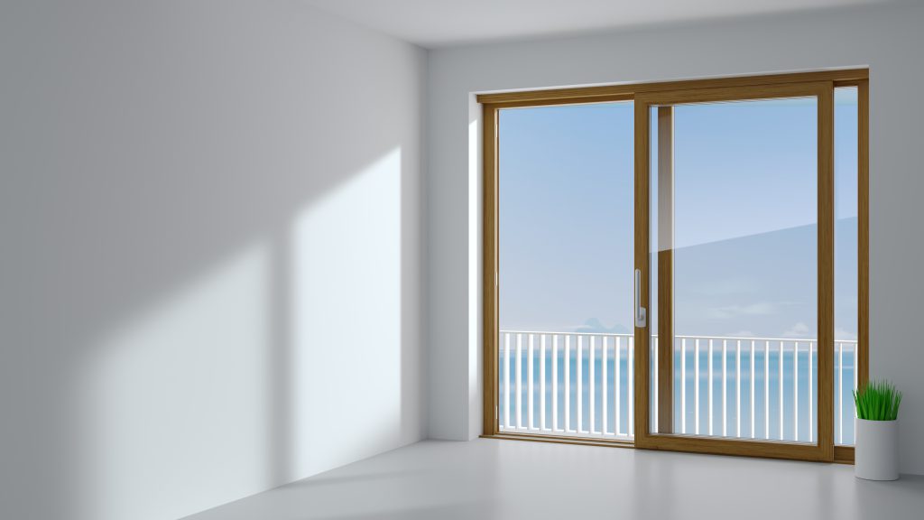 nowoczesne okno z drewna